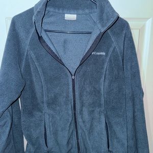 Columbia Zip-up Fleece Navy Blue Women